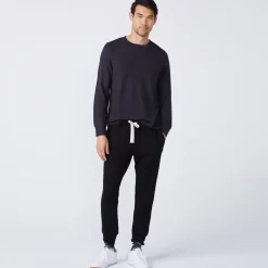 MONROW Supersoft Crew Neck Sweatshirt FADEDBLACK Sale